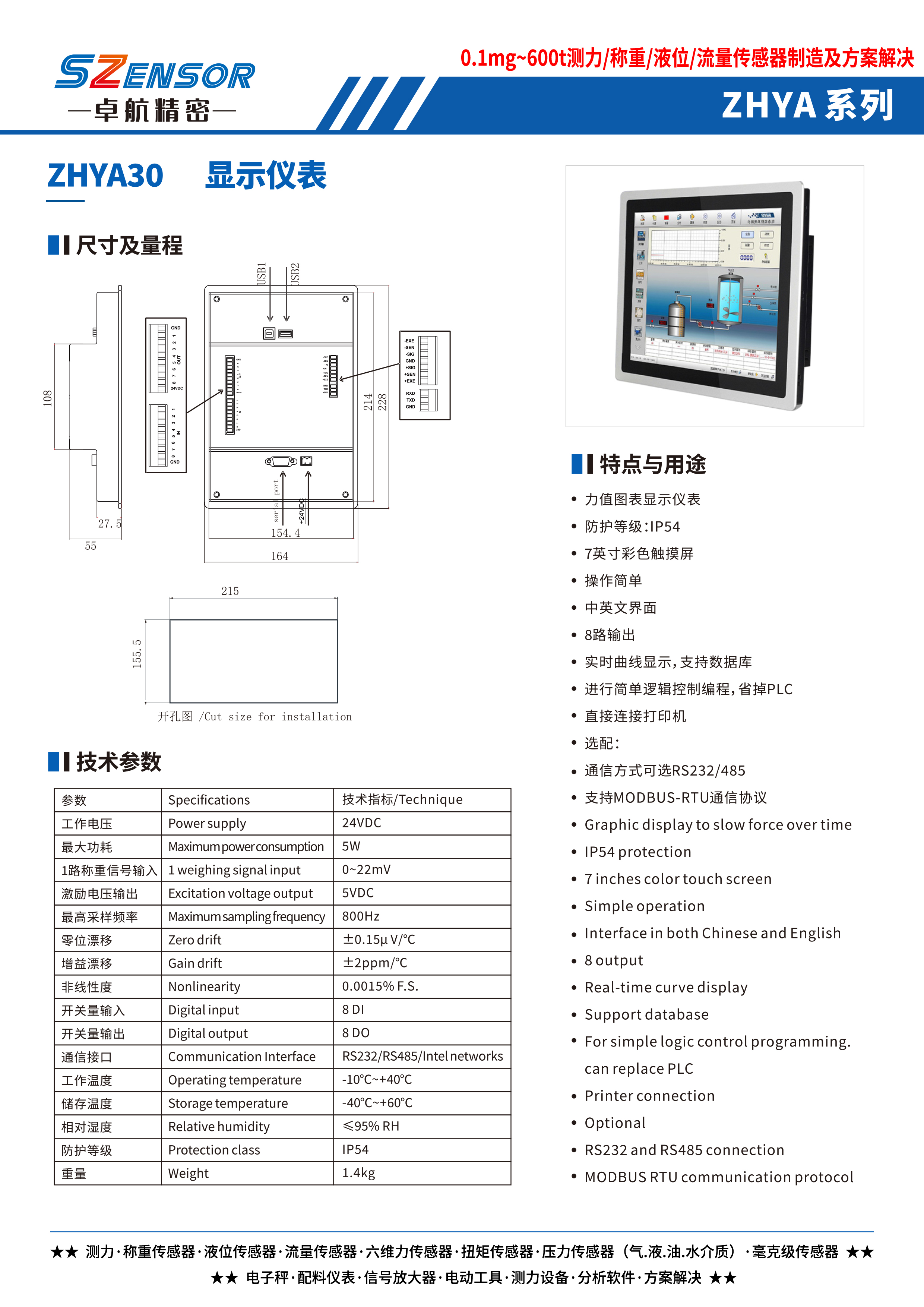 顯示儀表 ZHYA30